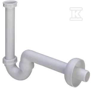 Syfon rurowy bidetu 5/4"x32 tworzywo sztuczne / biały - Syfony - miniaturka - grafika 1