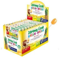 Gumy do żucia, lizaki, dropsy - Starpharma Zdrowy Lizak Mniam-Mniam Ananas Display 40Szt. - miniaturka - grafika 1