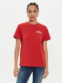 Koszulki i topy damskie - Wrangler T-Shirt Graphic 112356431 Czerwony Regular Fit - miniaturka - grafika 1