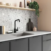 Baterie kuchenne - Damixa Pine Bateria kuchenna wysoka czarny mat 170666100 - miniaturka - grafika 1