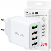 Ładowarki do telefonów - SZYBKA ŁADOWARKA SIECIOWA KOSTKA GNIAZDO 4xUSB QUICK CHARGE 3.0 30W - miniaturka - grafika 1