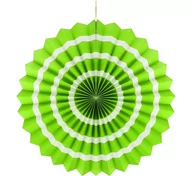 Dekoracje domu - GODAN Rozeta wisząca "3 paski", zielona, 40 cm - miniaturka - grafika 1