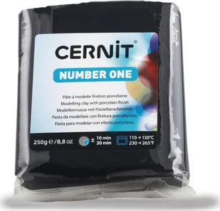 The Clay and Paint Factory Modelina Cernit Czarna 250 g - Masy plastyczne - miniaturka - grafika 1