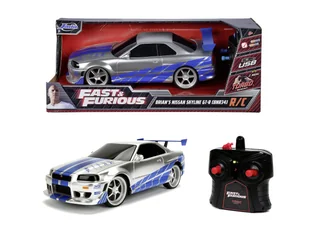 JADA FAST AND FURIOUS BRIAN'S NISSAN SKYLINE GT-R BNR34 R/C 253206007 - Samochody i pojazdy dla dzieci - miniaturka - grafika 1