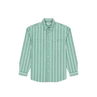Koszule męskie - Wrangler Koszula męska, zielony (Pine Green), XL - miniaturka - grafika 1