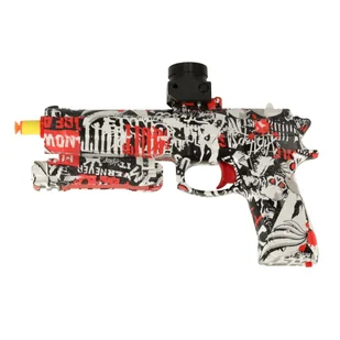 Pistolet na kulki żelowe wodne karabin zasilanie akumulatorowe USB + okulary 550szt. 7-8mm - Zabawki militarne - miniaturka - grafika 5