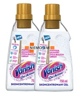 Środki do prania - Vanish Oxi Action White odplamiacz do białych tkanin w żelu 2x 750ml - miniaturka - grafika 1