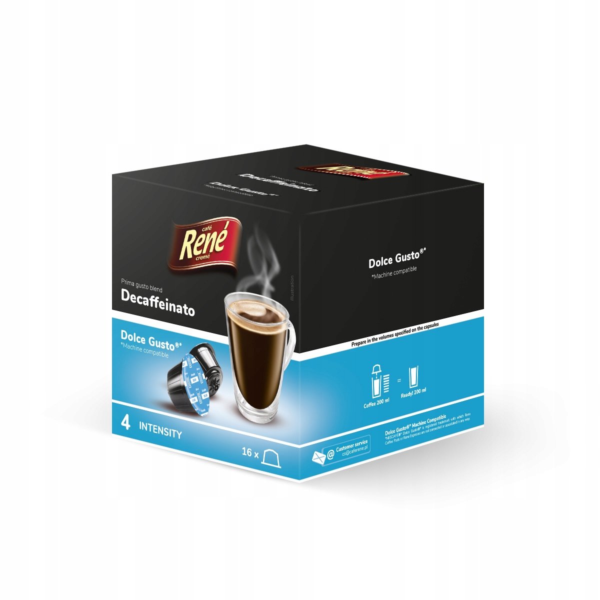 Kapsułki do Dolce Gusto Rene Creme Grande Decaf 16 szt.