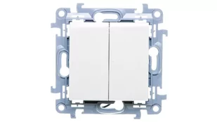 LEDart podwójny podświetlany biały CW5L.01/11 Kontakt Simon10 - Wyłączniki światła i elektryczne - miniaturka - grafika 1