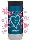 Kubki termiczne - Kubek termiczny na kawę Contigo Huron 2.0 470ml - I love You - Niebieski - miniaturka - grafika 1
