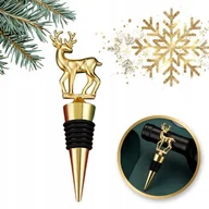 Zabawki kreatywne - Korek, zatyczka do wina ZŁOTY świąteczny Renifer BOŻE NARODZENIE AB04 - miniaturka - grafika 1