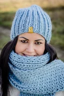 Apaszki i szaliki damskie - WOOLY długi wełniany szal- kolor do wyboru - miniaturka - grafika 1