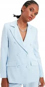 Marynarki i żakiety damskie - TRENDYOL NIEBIESKI DWURZĘDOWY ŻAKIET Z KLASYCZNYMI KLAPAMI 36 5AA - miniaturka - grafika 1
