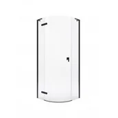 Kabiny prysznicowe - ROCA AMP1009016M METROPOLIS-N RONDO Kabina prysznicowa 900 black - miniaturka - grafika 1