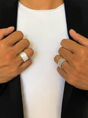 Sygnety - Uomo Srebrny pierścionek - miniaturka - grafika 1