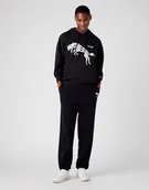 Bluzy męskie - Wrangler 75Th Anni Hoodie Męska Bluza Kaptur Logo Nadruk Black Beauty W645Htz13-L - miniaturka - grafika 1