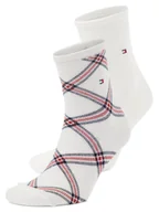 Skarpetki damskie - Tommy Hilfiger Skarpety w 2-paku Kobiety Bawełna biały jednolity, 35-38 - miniaturka - grafika 1