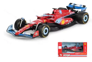 BOLID F1 Ferrari SF-24 GP Miami 2024 Charles Leclerc 1:43 BBURAGO 18-36844 - Samochody i pojazdy dla dzieci - miniaturka - grafika 1