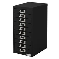 Szafki biurowe - Szafa aktowa Szafa metalowa Szafa stalowa Szafa biurowa z 10 szufladami Czarny - miniaturka - grafika 1