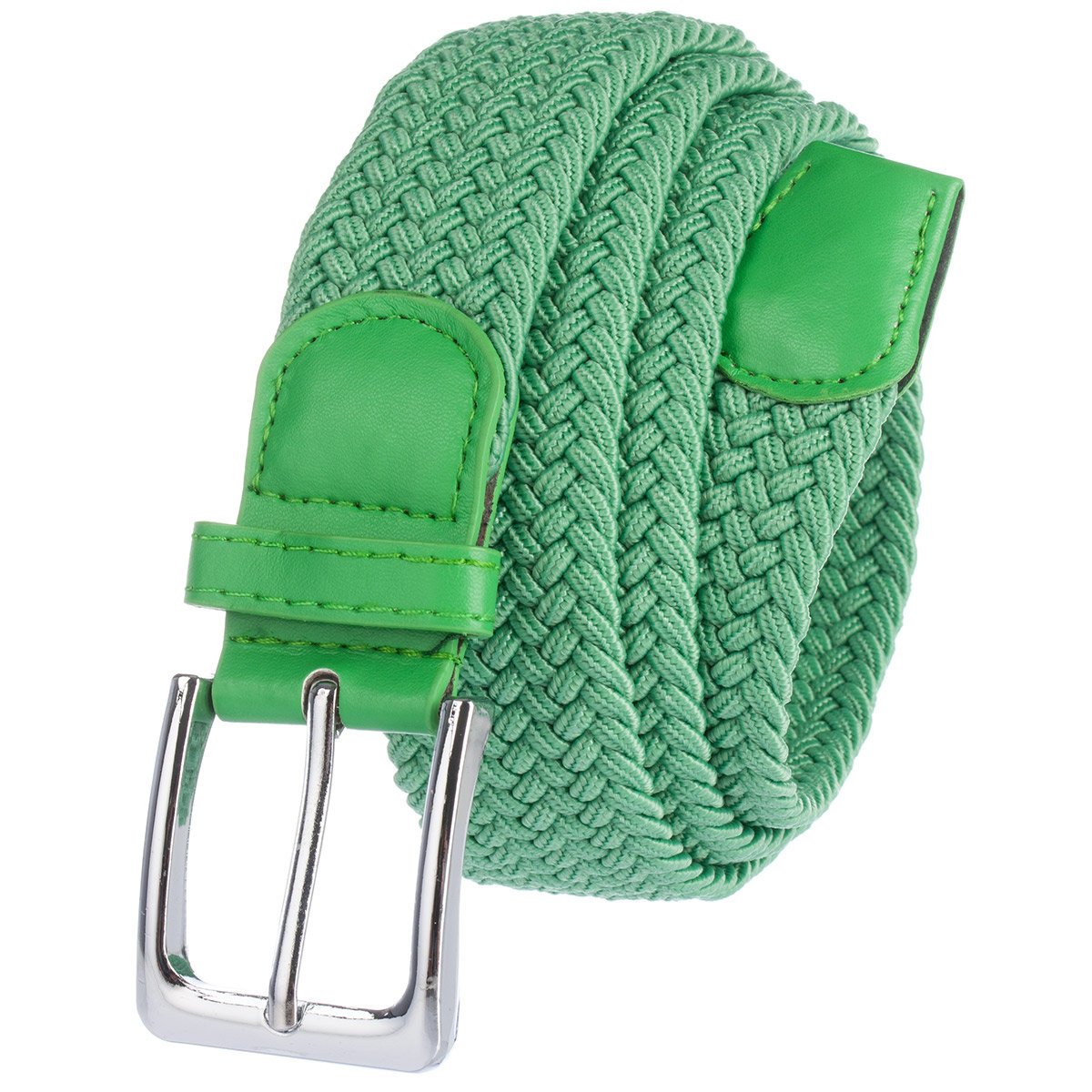 Pasek Pleciony Do Spodni Elastyczny Gumowy Męski Damski J. Zielony 115 cm