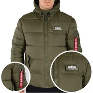 Kurtki męskie - Alpha Industries kurtka męska pikowana z kapturem Hooded Puffer FD XL - miniaturka - grafika 1