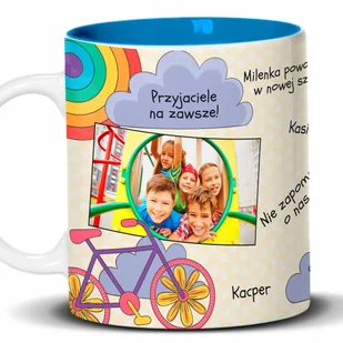 Kubek Z Nadrukiem PREZENT DLA PRZYJACIELA Biało Błękitny Kreator - Kubki Kubek Z Nadrukiem PREZENT DLA PRZYJACIELA Biało Błękitny Kreator - Kubki - miniaturka - grafika 1