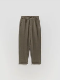 Reserved - Spodnie z wiskozą - ciemnobrązowy - Spodnie i spodenki dla chłopców - miniaturka - grafika 1