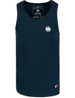 Koszulki męskie - Tank top PIT BULL Slim Fit SMALL LOGO granatowy-XL - miniaturka - grafika 1