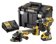 Zestawy narzędziowe - DEWALT Zestaw Wiertarko-wkrętarka DCD796 + szlifierka DCG405 + 2x 5.0Ah, DCK2080P2T - miniaturka - grafika 1