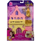 Lalki dla dziewczynek - Domek dla lalek MATTEL Disney Princess Zamek Belli JDP54 - miniaturka - grafika 1