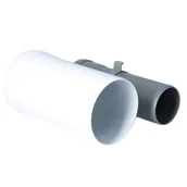 Akcesoria kominkowe - Rura kominowa prosta koncentryczna PP-AL L250mm DN80/125mm z uszczelką [EPDM] ONNLINE - miniaturka - grafika 1