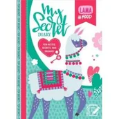 Szkolne artykuły papiernicze - Pamiętnik 135x197/48K kratka  brokat Lama - miniaturka - grafika 1