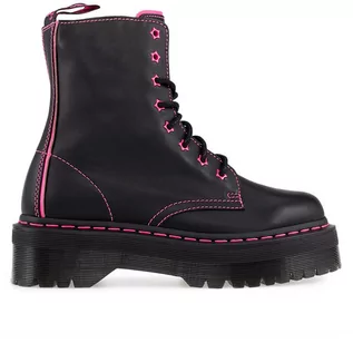 Glany damskie - Buty Dr Martens Jadon II Neon Star Leather Platform 27617001 - czarne - grafika 1