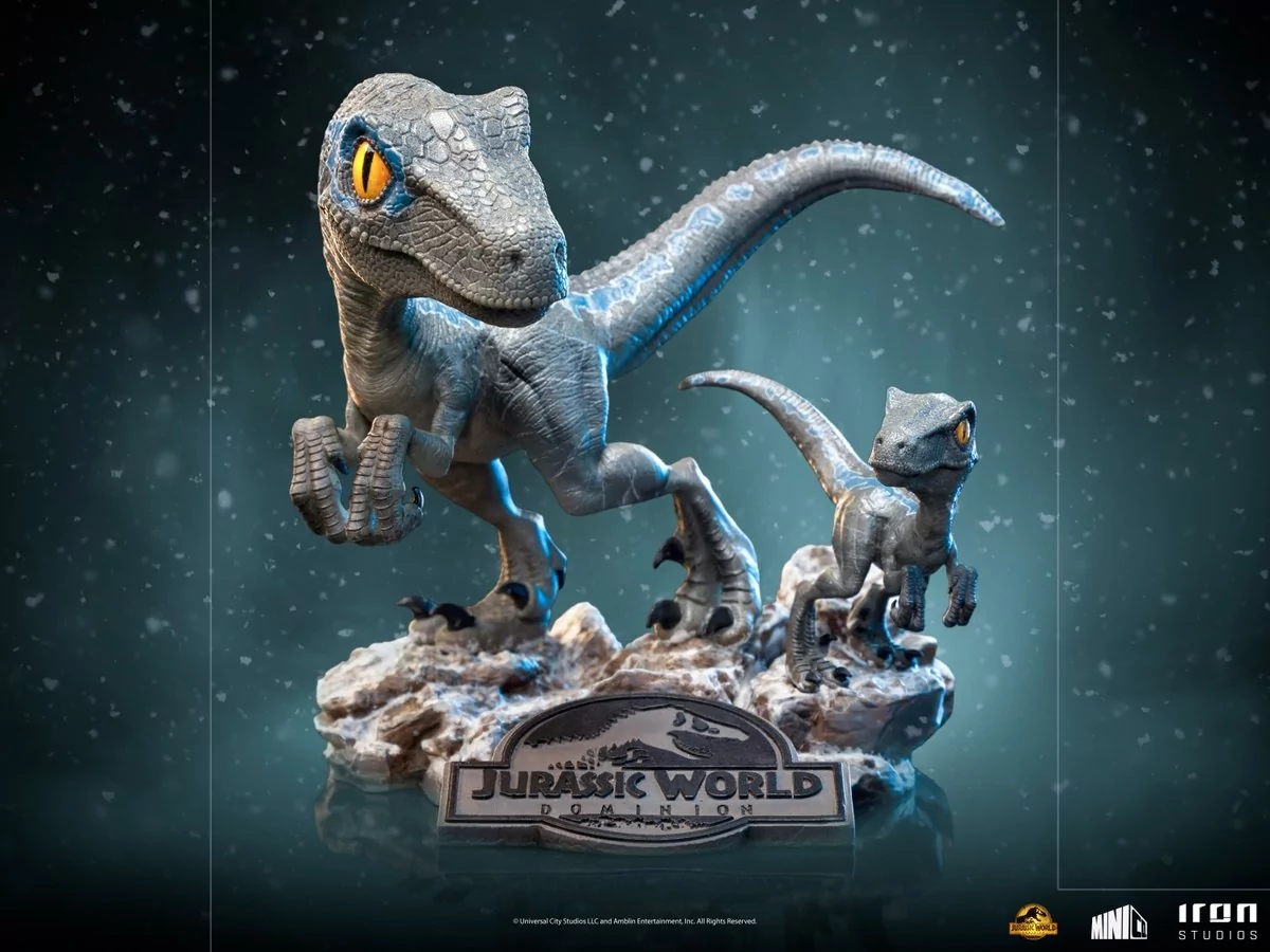 Iron Studios - Minico - Jurassic World: Dominion - Statua z PCV w kolorze niebieskim i beta