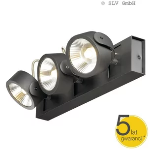 Spotline Reflektor KALU 3 LED CZARNY 60° 1000131 - Oprawy, klosze i abażury - miniaturka - grafika 1