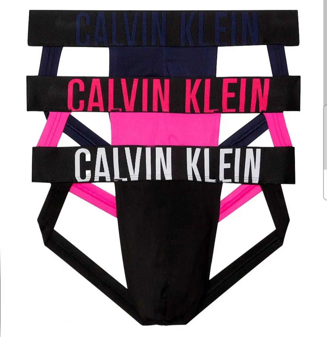 Calvin Klein Majtki JockStrap męskie wielokolorowy 3-PACK Rozmiar M