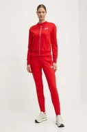 Dresy damskie - EA7 Emporio Armani dres sportowy kolor czerwony TJFQZ.8NTV60 - miniaturka - grafika 1