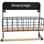 Pojemniki kuchenne - Kinghoff Brunbeste Półka na przyprawy + wieszak na ręcznik papierowy 1713 1713 - miniaturka - grafika 1