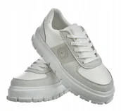 Sneakersy damskie - Damskie buty sneakersy Big Star NN274383 biały 41 - miniaturka - grafika 1