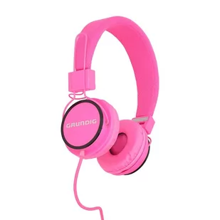 Grundig  nauszne neon (różowy) - Słuchawki - miniaturka - grafika 1