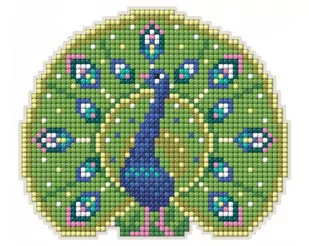 Mozaika diamentowa z magnesem, paw - Zabawki kreatywne - miniaturka - grafika 1