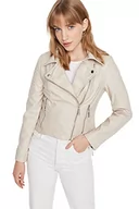 Płaszcze damskie - Trendyol Damska kurtka z klapą, zwykła, regularna, zimowa, płaszcz, beżowy, M, BEŻOWY - miniaturka - grafika 1