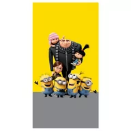 Okrycia kąpielowe dla dzieci - Ręcznik bawełniany 70x140 Dru Gru i Minionki - miniaturka - grafika 1