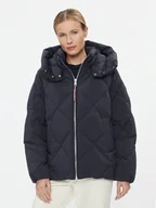 Kurtki damskie - Tommy Hilfiger Kurtka puchowa Diamond Baffle WW0WW40199 Granatowy Relaxed Fit - miniaturka - grafika 1