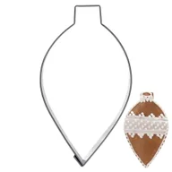 Formy do ciast - Wykrawacz do ciastek stalowy bombka 9 cm - miniaturka - grafika 1