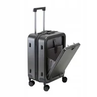 Walizki - WALIZKA Kabinowa CZARNA LAPTOP ABS Odporna 38L - miniaturka - grafika 1