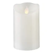 Świece - Świeca LED woskowa M-TWINKLE biała 12,5cm ruchomy płomyk - miniaturka - grafika 1