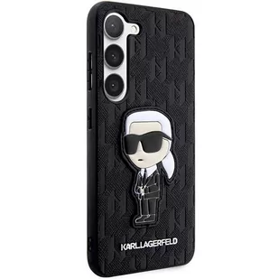 Karl Lagerfeld KLHCS23MSAKLHKPK S23+ S916 hardcase czarny/black Saffiano Monogram Ikonik - Etui i futerały do telefonów - miniaturka - grafika 4