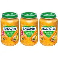 Dania dla dzieci - BoboVita Krupniczek z cielęciną po 8 miesiącu Zestaw 3 x 190 g - miniaturka - grafika 1
