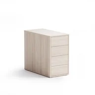 Szafki biurowe - PLAN Kontener biurowy BLOCK Wood, 4 szuflady 611230 - miniaturka - grafika 1